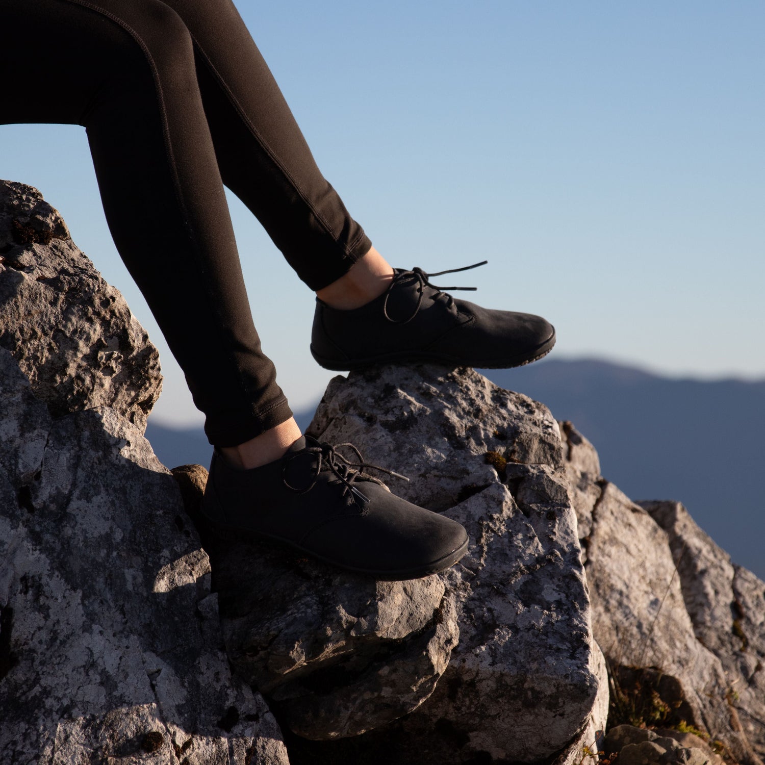 Barely Barefoot Stonepass Everyday Shoes - Black Leather