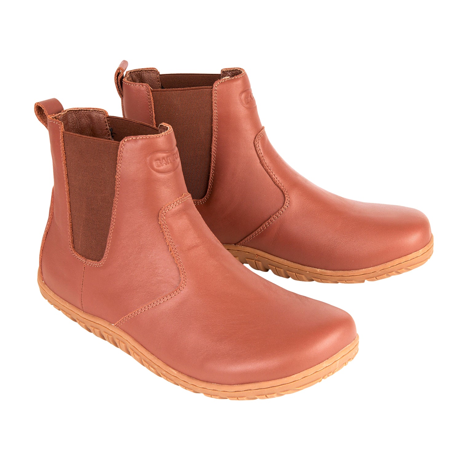 Barely Barefoot Trailwalker Chelsea Boots - Brown Leather