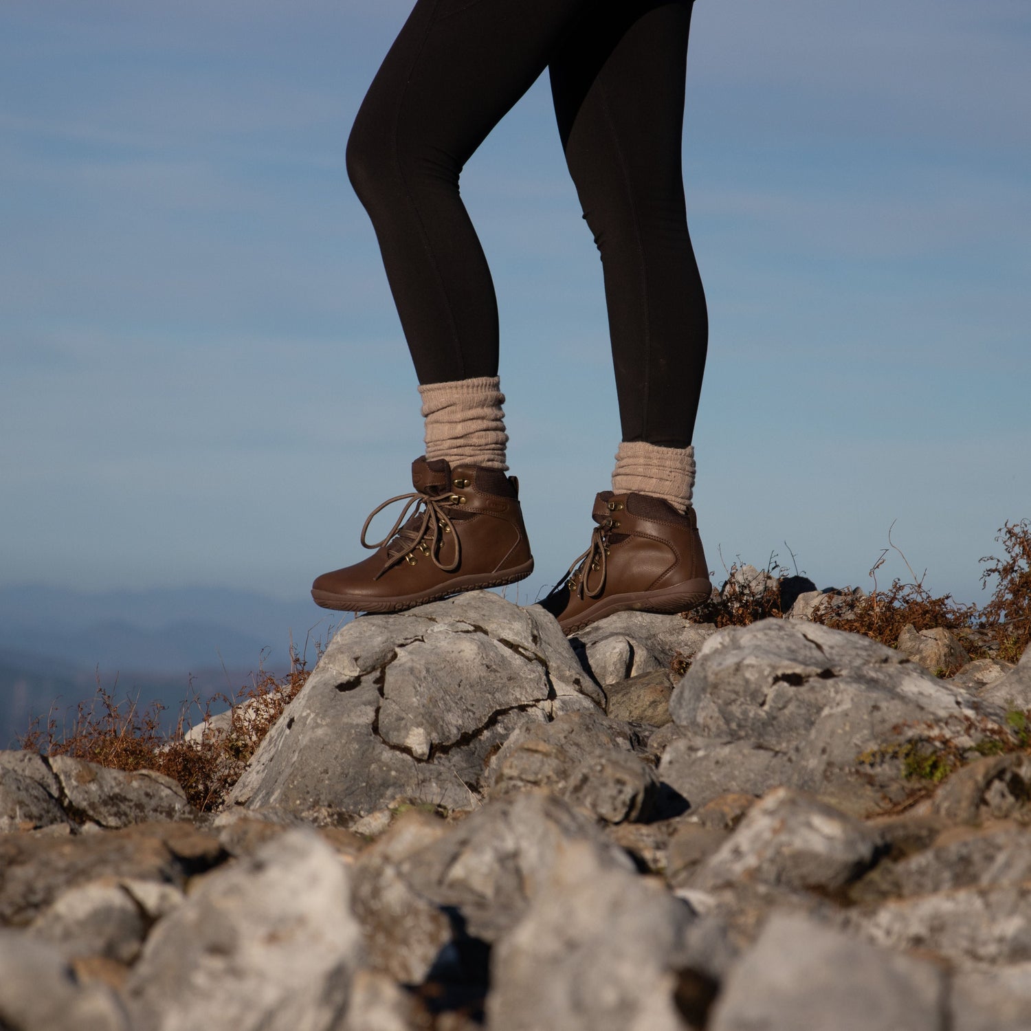 Barely Barefoot Wayfarer Hiking Boots - Brown