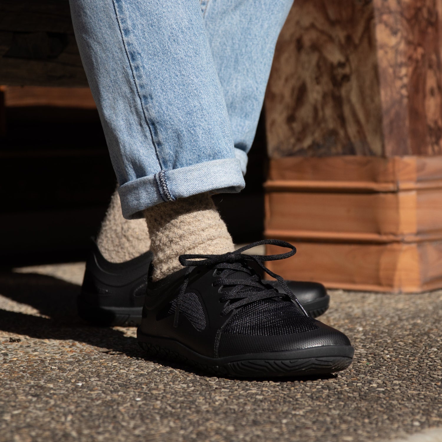 Barely Barefoot Pathfinder Sneaker - Black