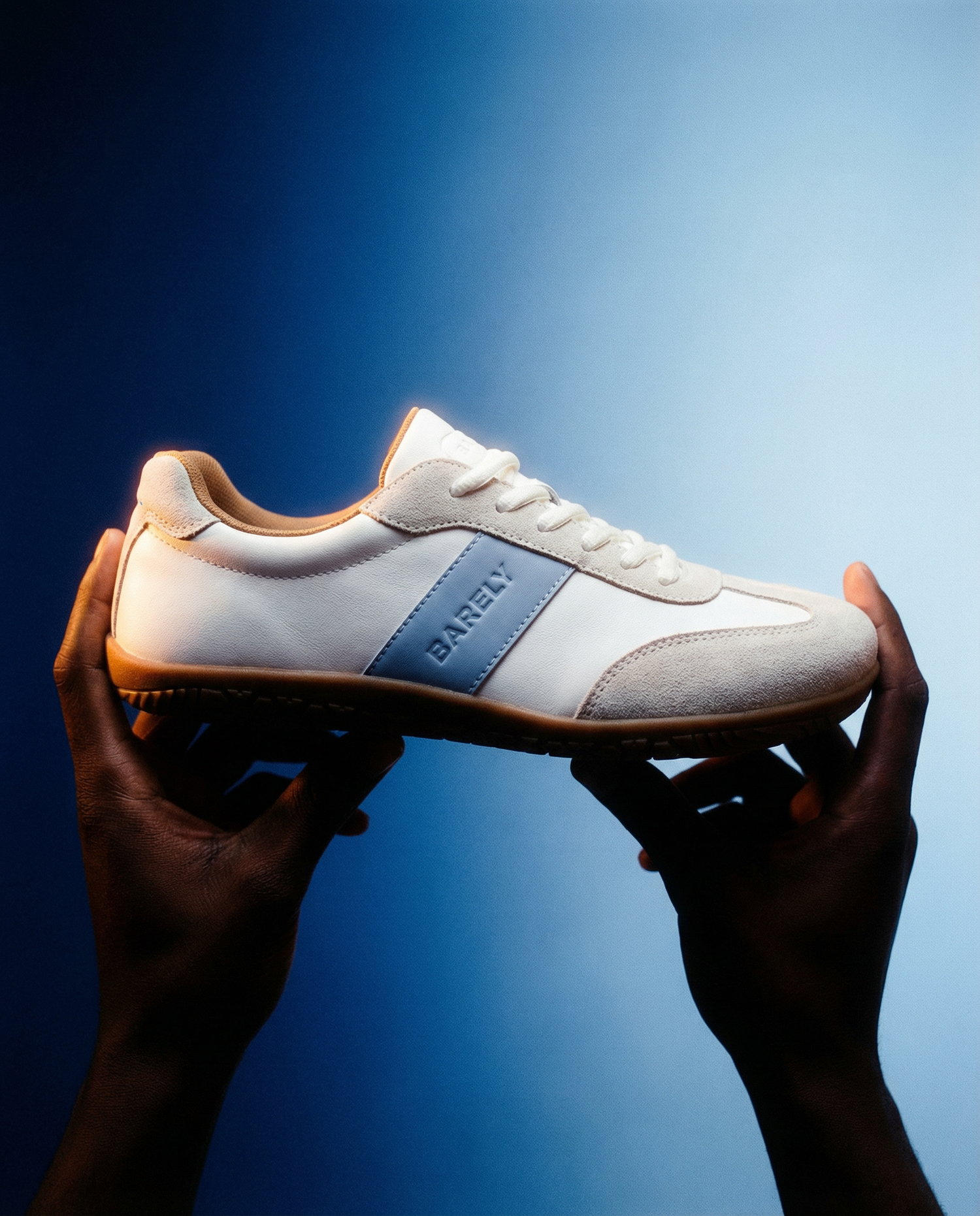 Barely Barefoot Journeyman Leather Sneaker - Blue